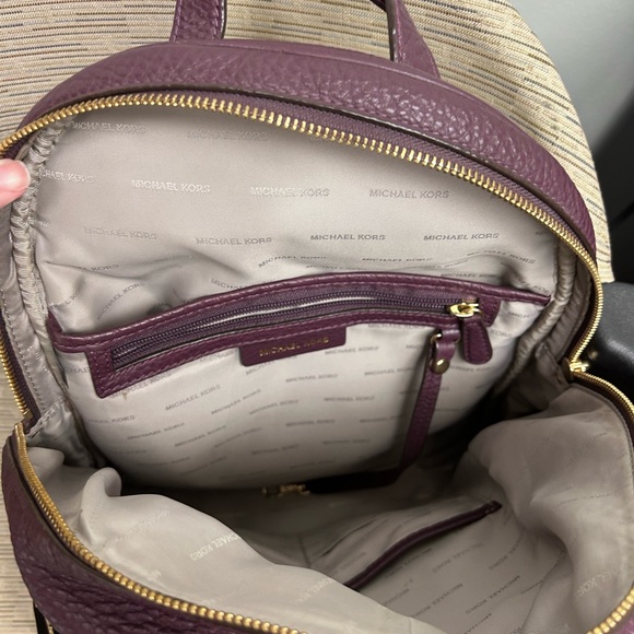 Michael Kors Purple Back Pack /purse - Picture 5 of 10
